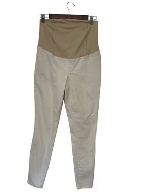 Isabel Maternity Skinny Entubado Cream Color Jeans. Size 6. Great Condition!!